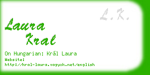 laura kral business card