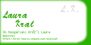 laura kral business card